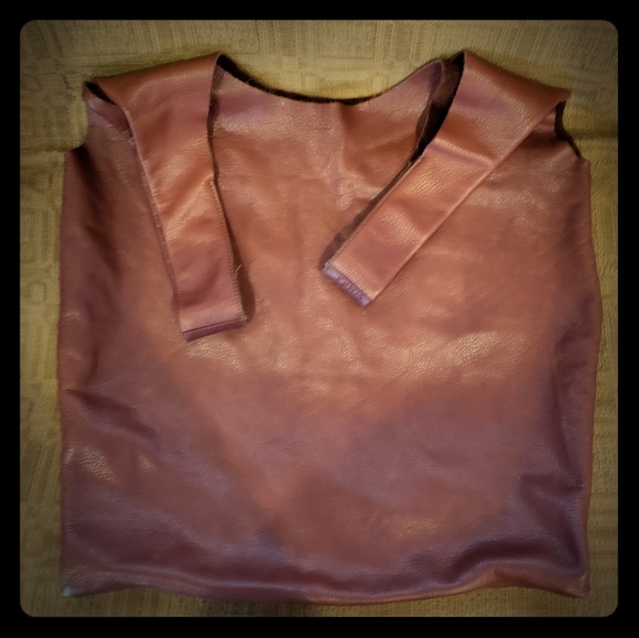 baggu simple leather tote